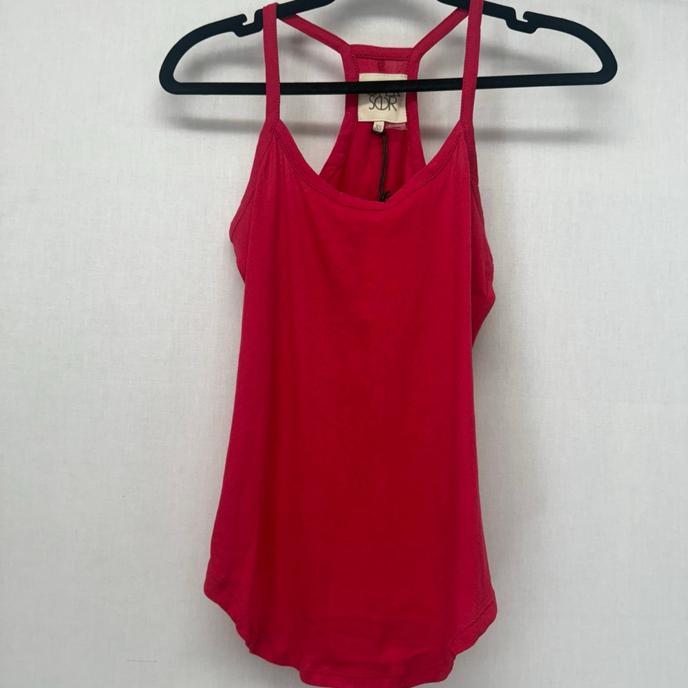 Women's Chaser Red Racerback Tank Top XS